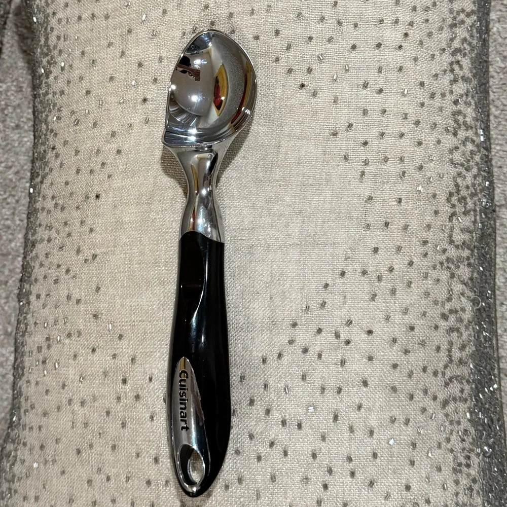 Cuisinart Black and Silver Stainless Steel Ice Cream Scoop